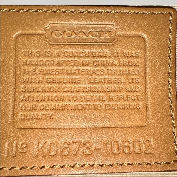 NWT Vintage Coach Soho Signature Flap Shoulder Bag 10602 Rare 2006 Khaki Camel - Picture 15 of 16